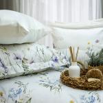 Pupilla Collection - Cotton Satin Florida Digital Printed 6 Piece Duvet Cover Set